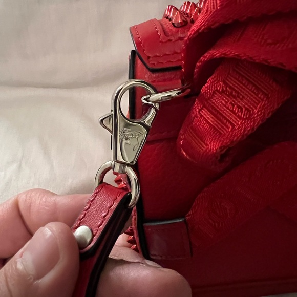 Christian Louboutin Men's Explorafunk Keyring Studded Crossbody Bag - Picture 11 of 12